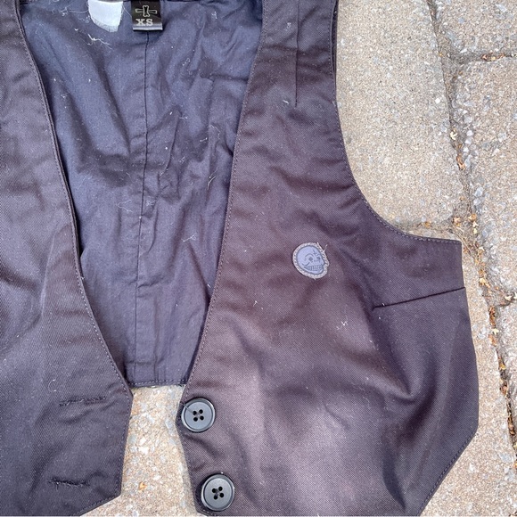 Cheap Monday Mini Vest Black with 2 Front Buttons (From 2010s) - Picture 2 of 5